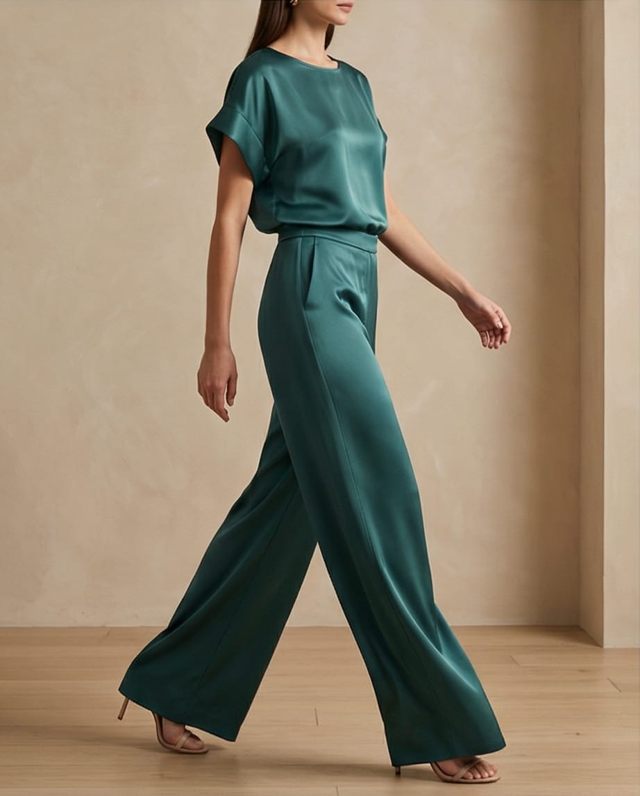 PANTALONE PALAZZO SATIN