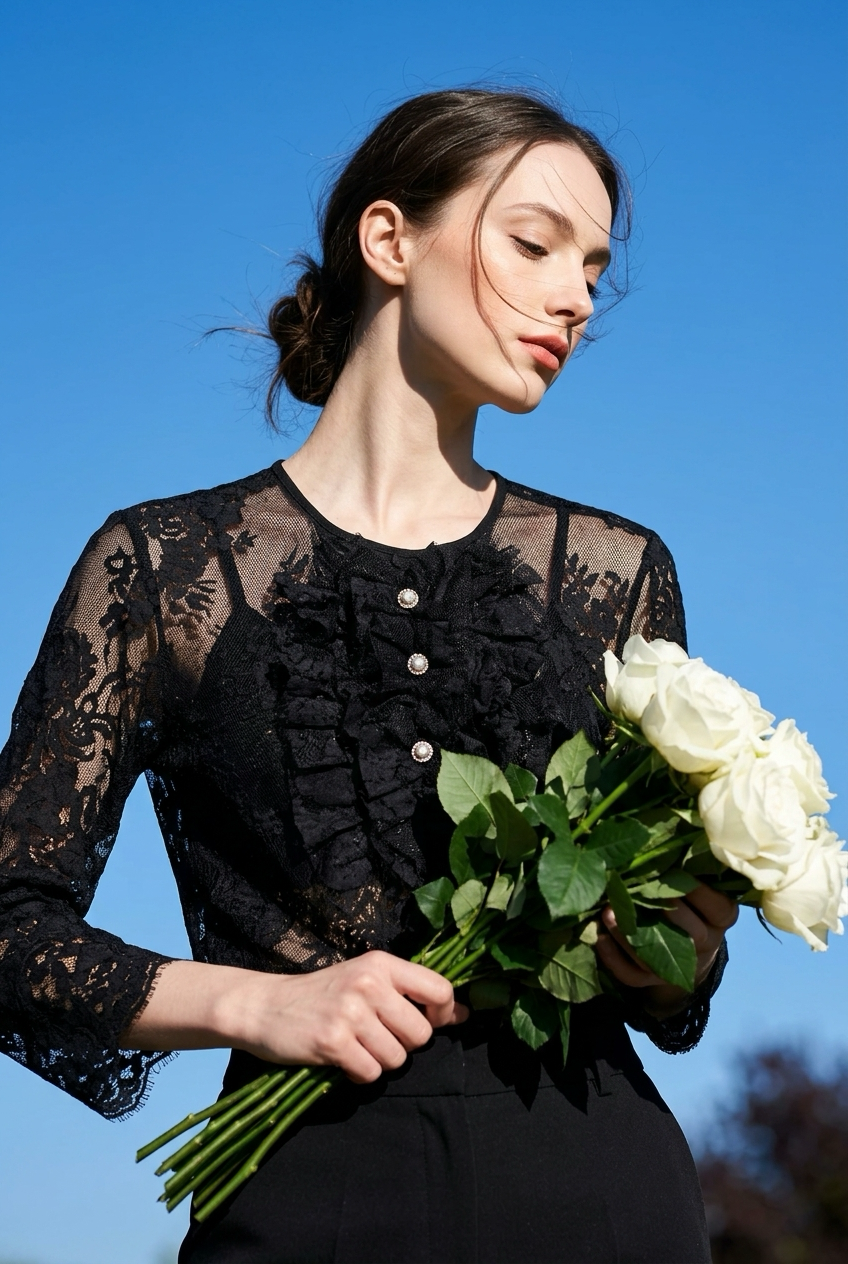 CAMICIA IN PIZZO