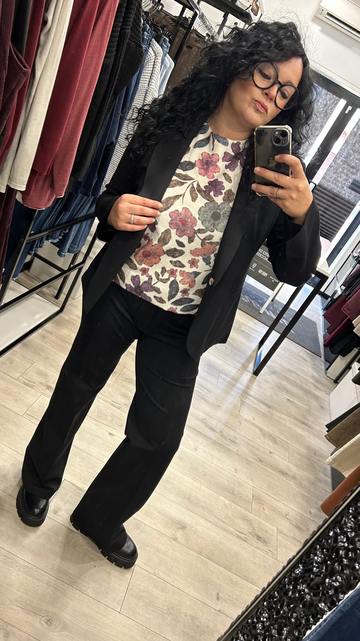 GIACCA TESSUTO PUNTO MILANO COLORE NERO