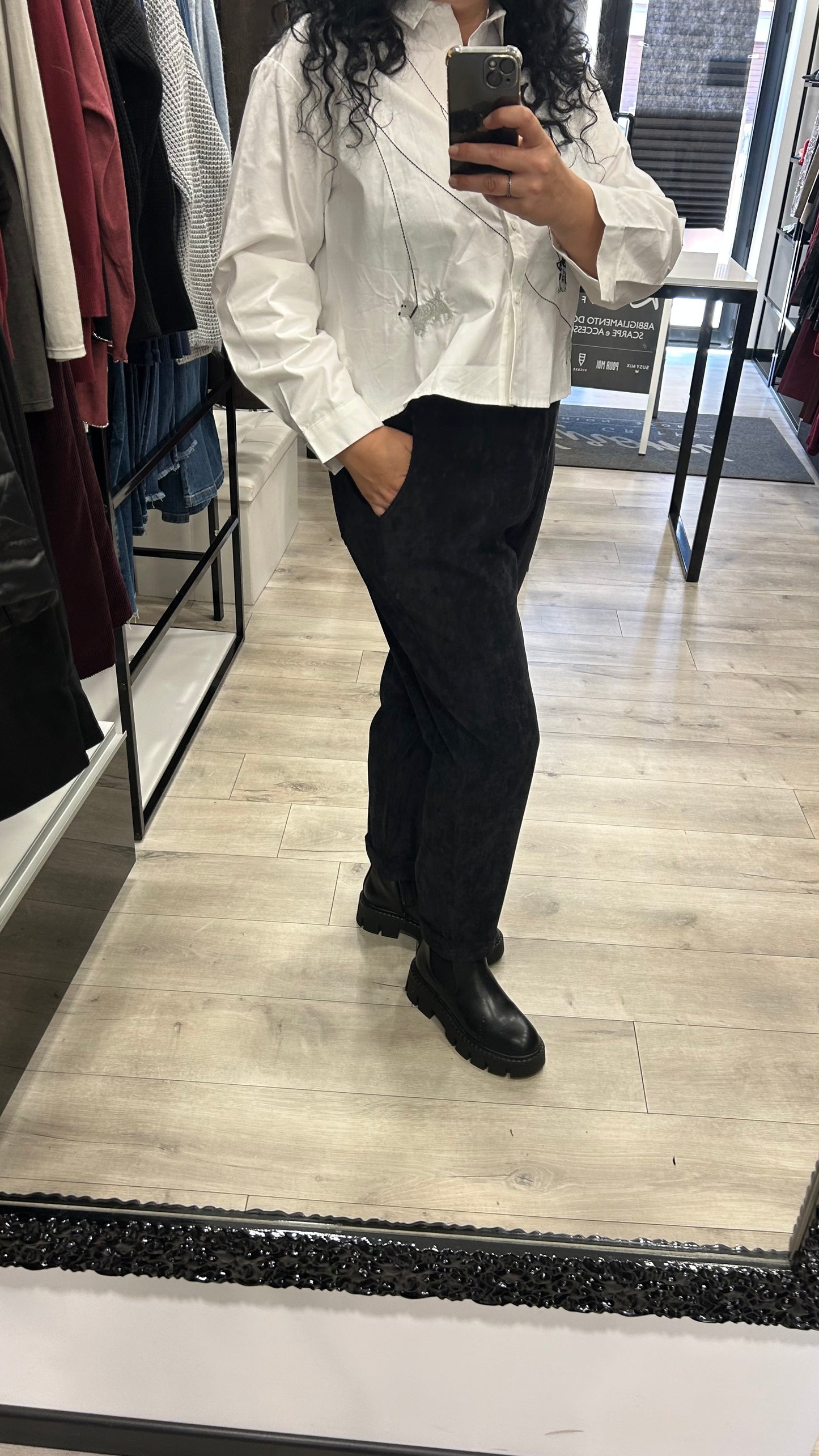 PANTALONE VELLUTO FRISE'