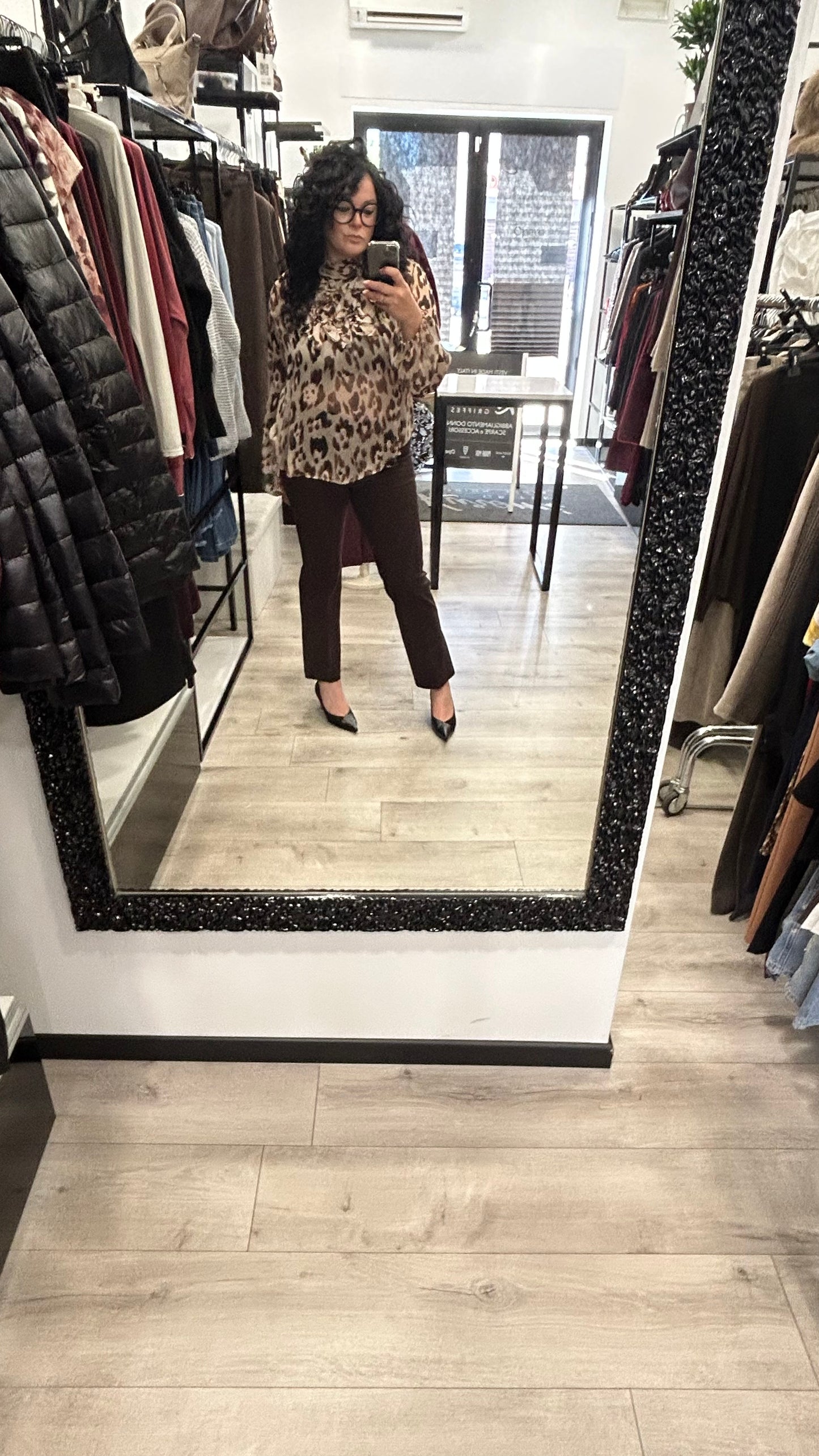CAMICIA ANIMALIER CON ROUGE