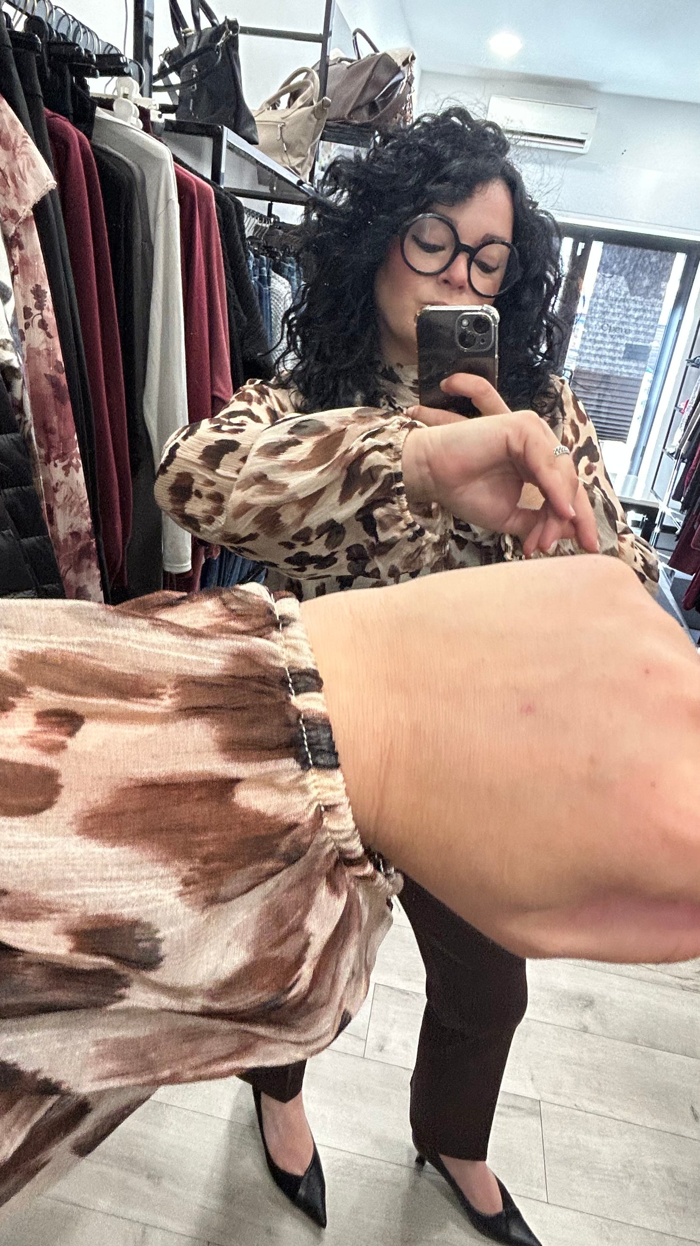 CAMICIA ANIMALIER CON ROUGE