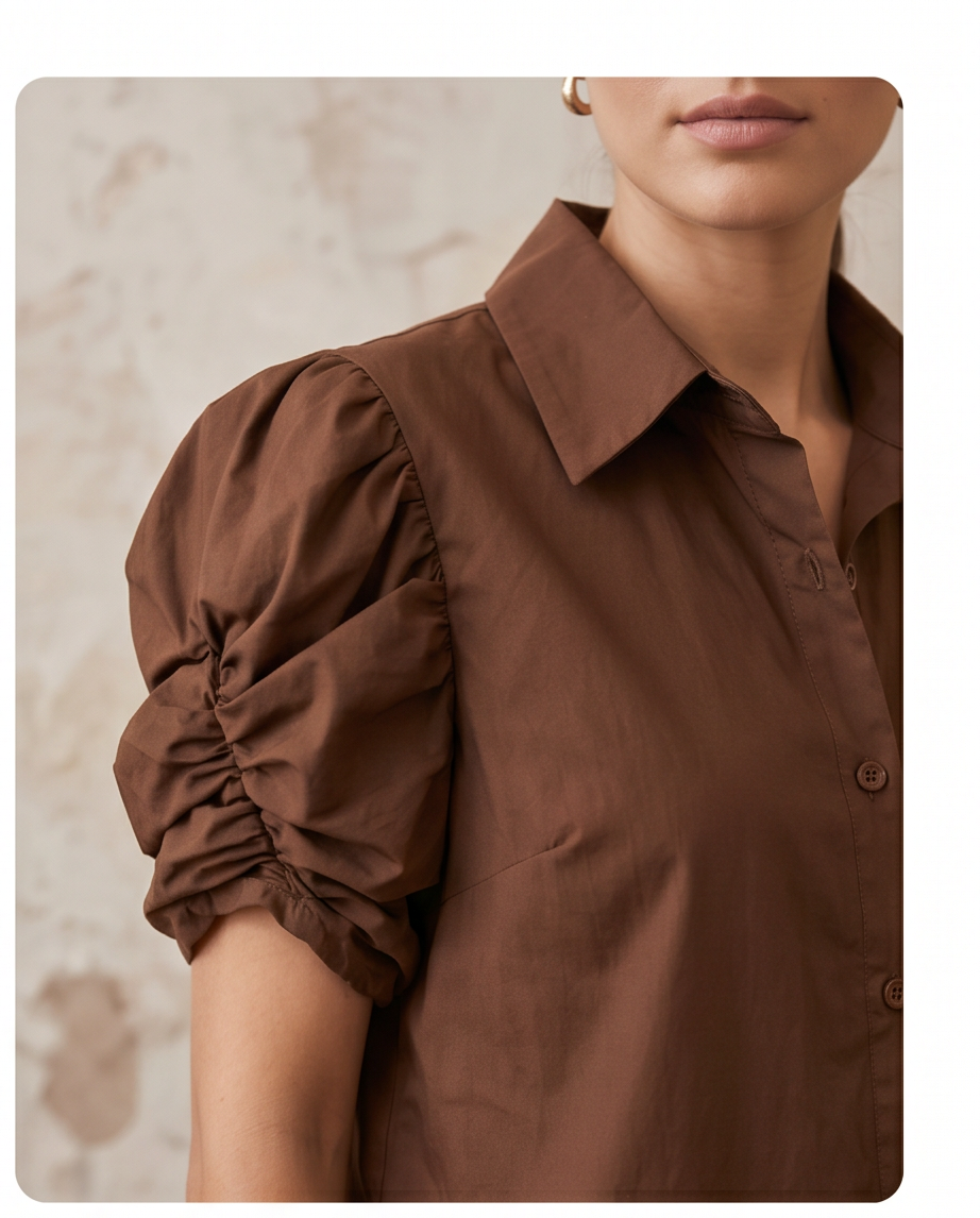 CAMICIA MANICA SBUFFO