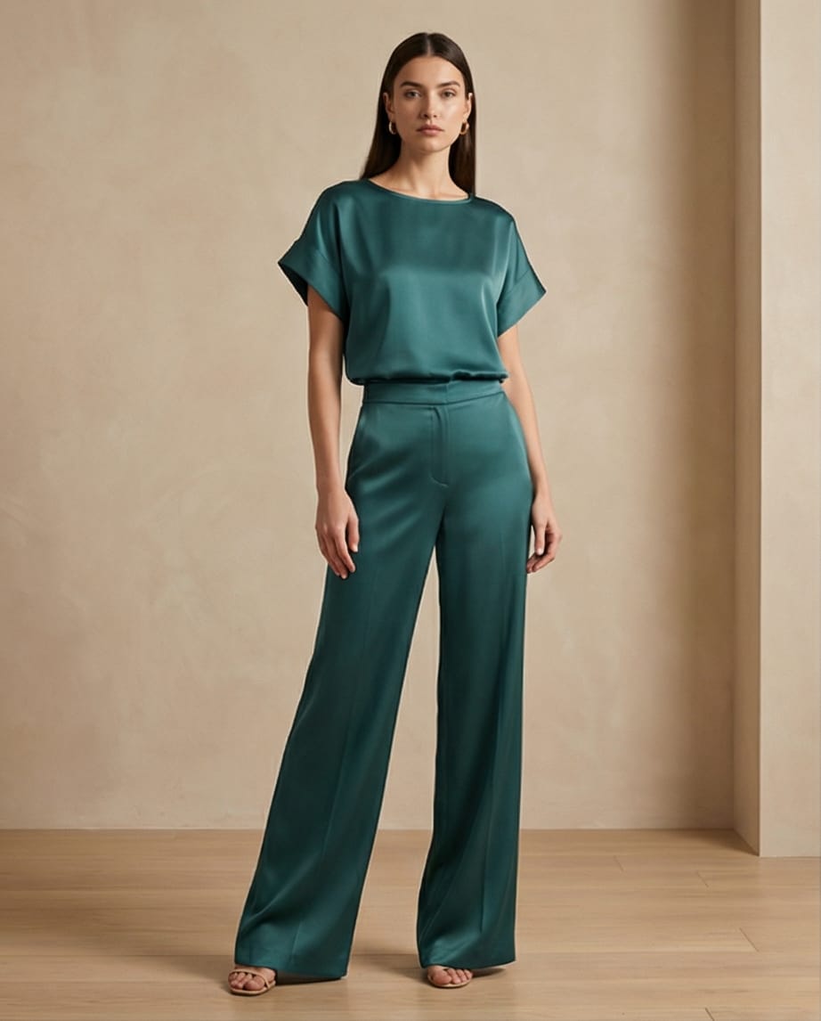 PANTALONE PALAZZO SATIN