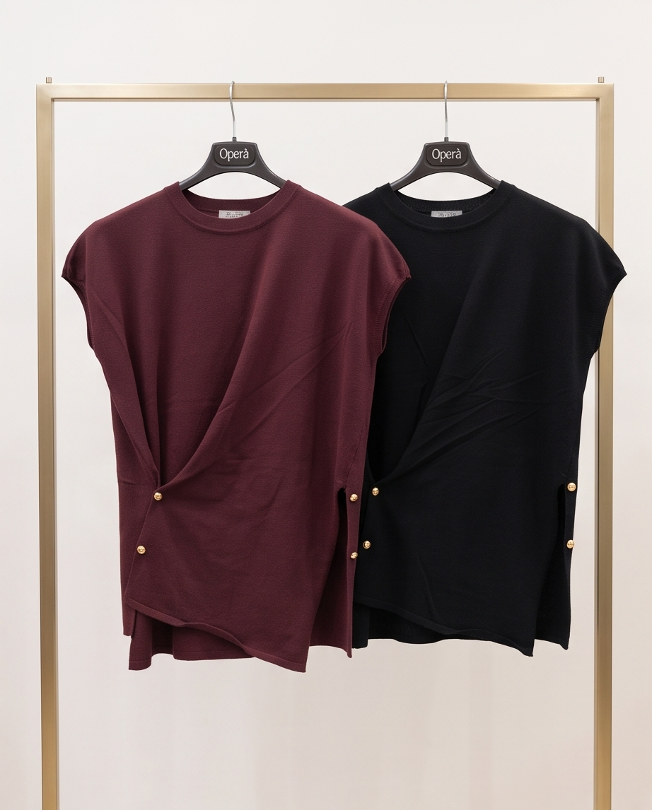 Maglia Donna con Dettaglio Laterale