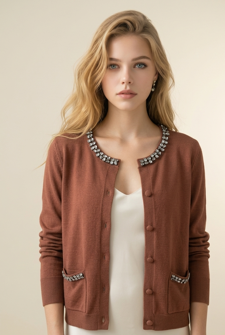 CARDIGAN STRASS