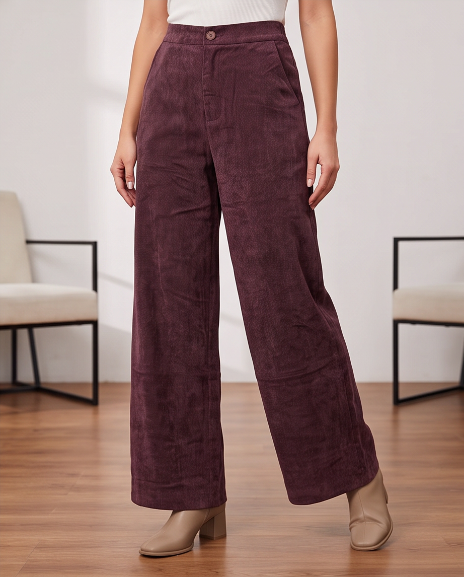 Pantalone in velluto a palazzo