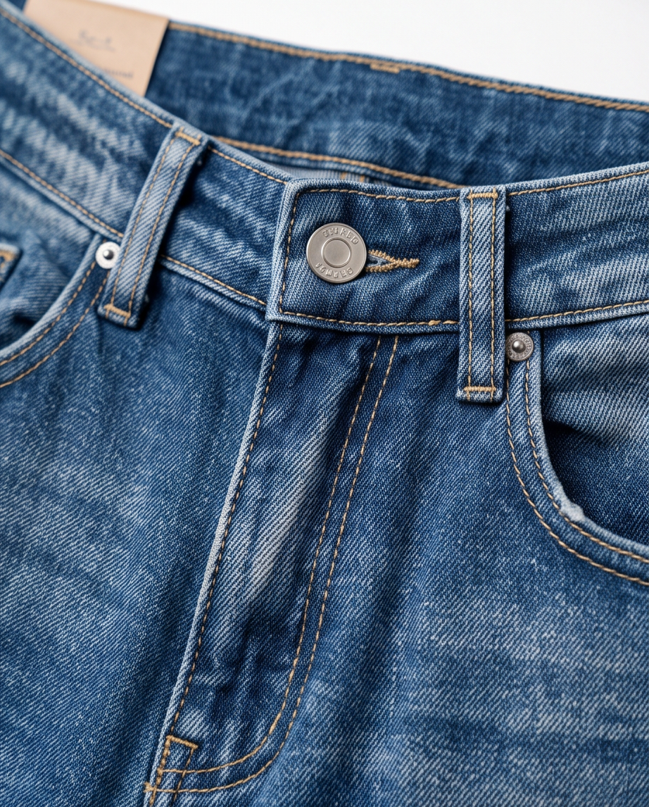 Jeans vita alta a palazzo