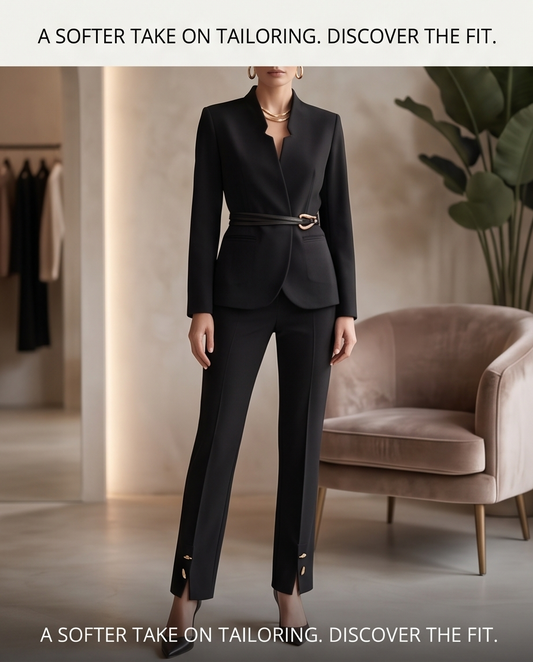 Tailleur nero punto milano