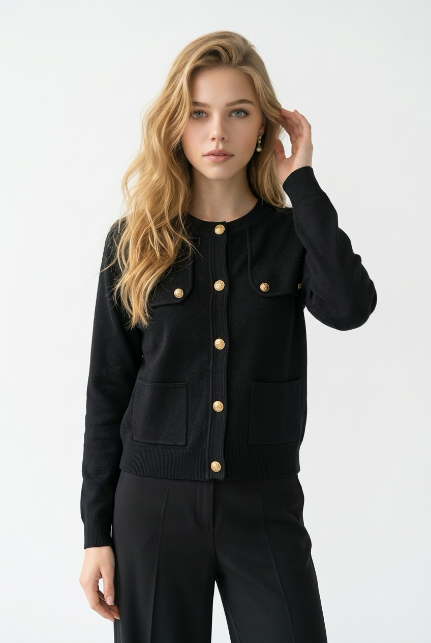 Bolerino Donna in Maglia Girocollo