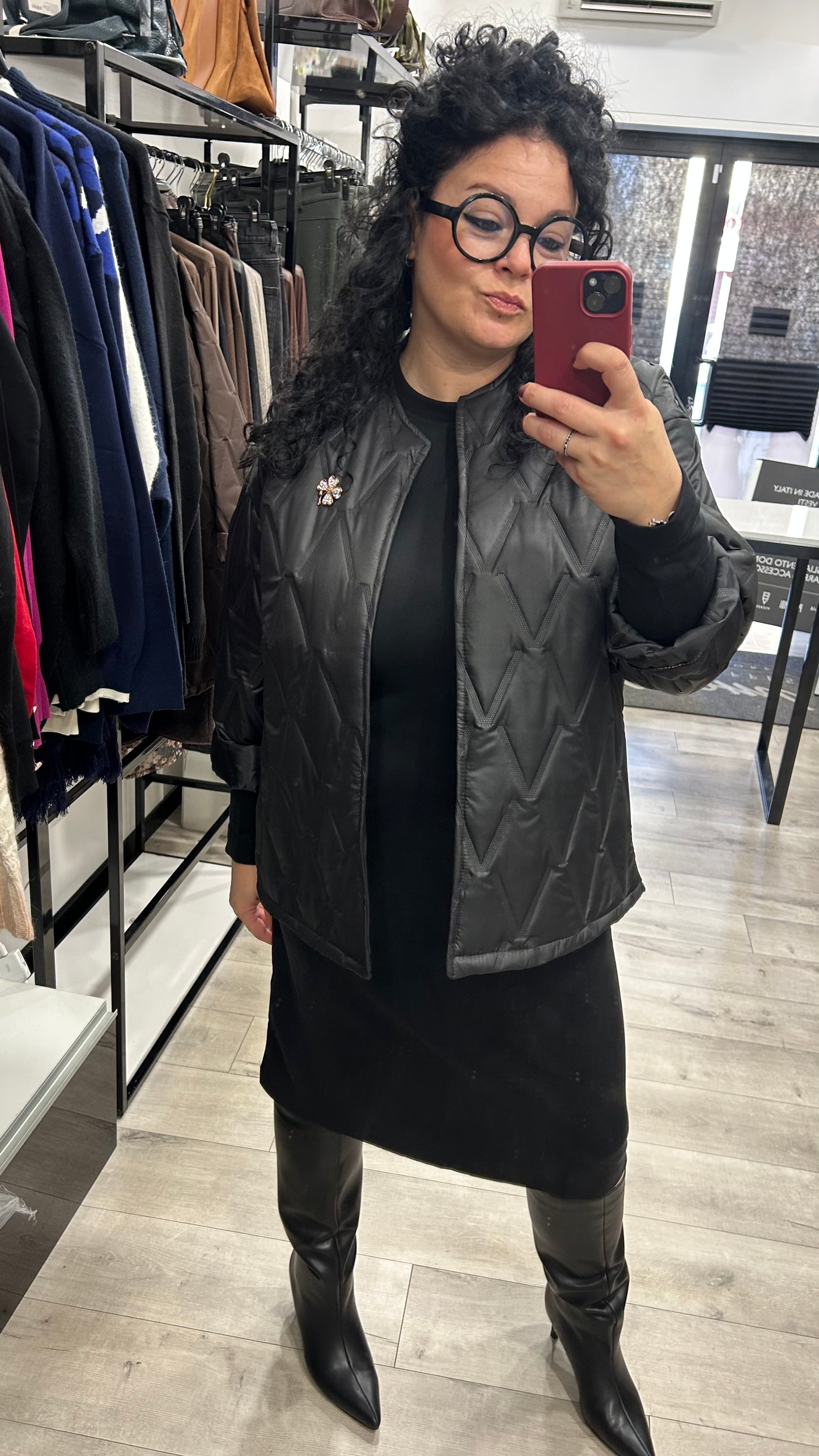 GIACCA TRAPUNTATA SPILLA