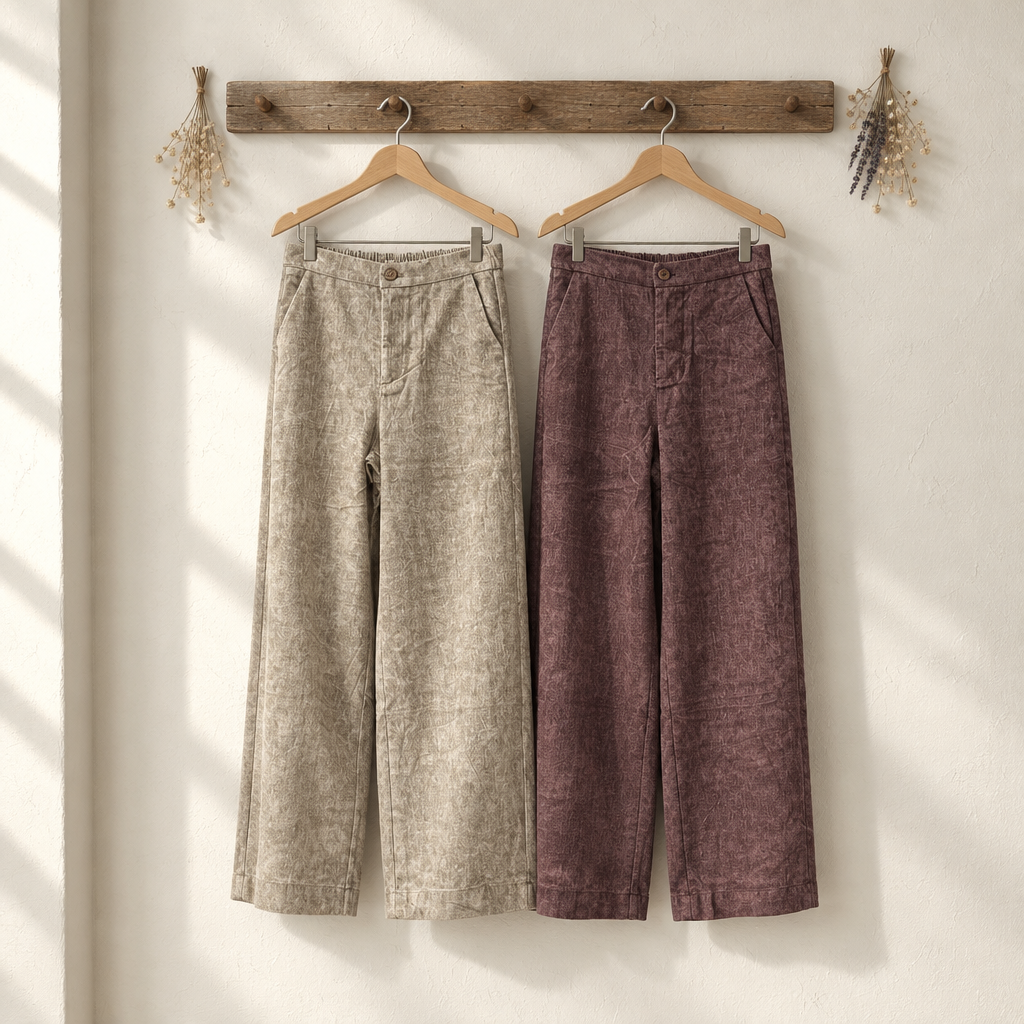 Pantalone in velluto a palazzo