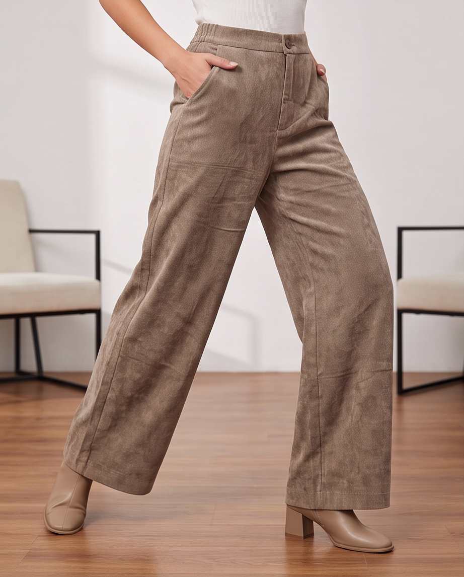 Pantalone in velluto a palazzo