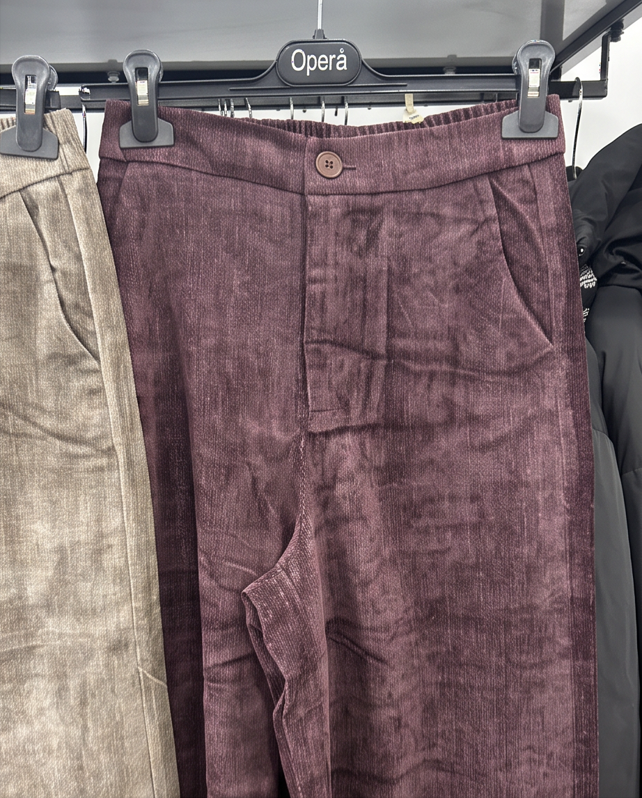 Pantalone in velluto a palazzo