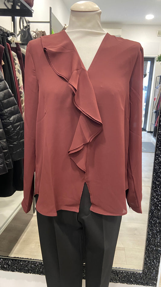 CAMICIA CON ROUGE E SCOLLO A V