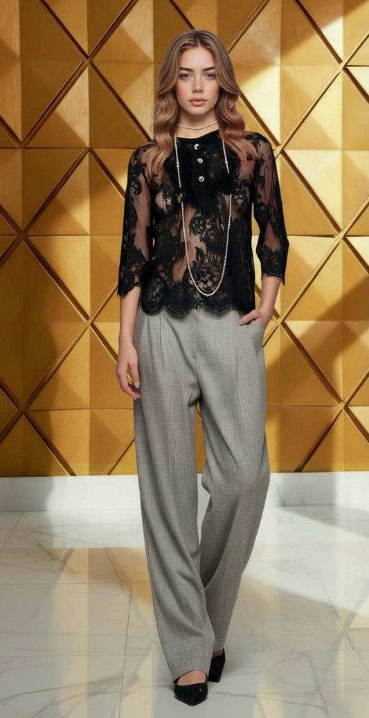 CAMICIA IN PIZZO