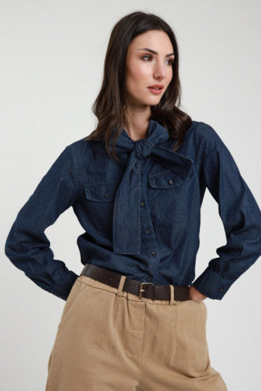 CAMICIA CHAMBRAY FIOCCO