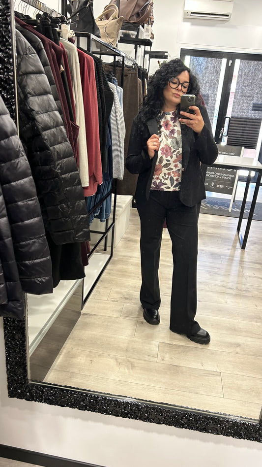 PANTALONE PUNTO MILANO COLORE NERO