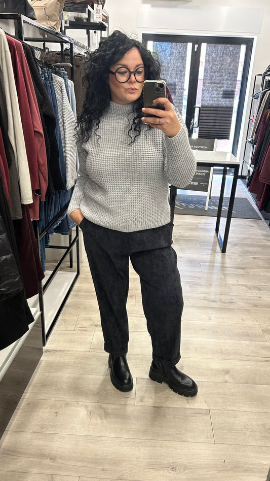 MAGLIONE GRIGRIO IN COSTA INGLESE