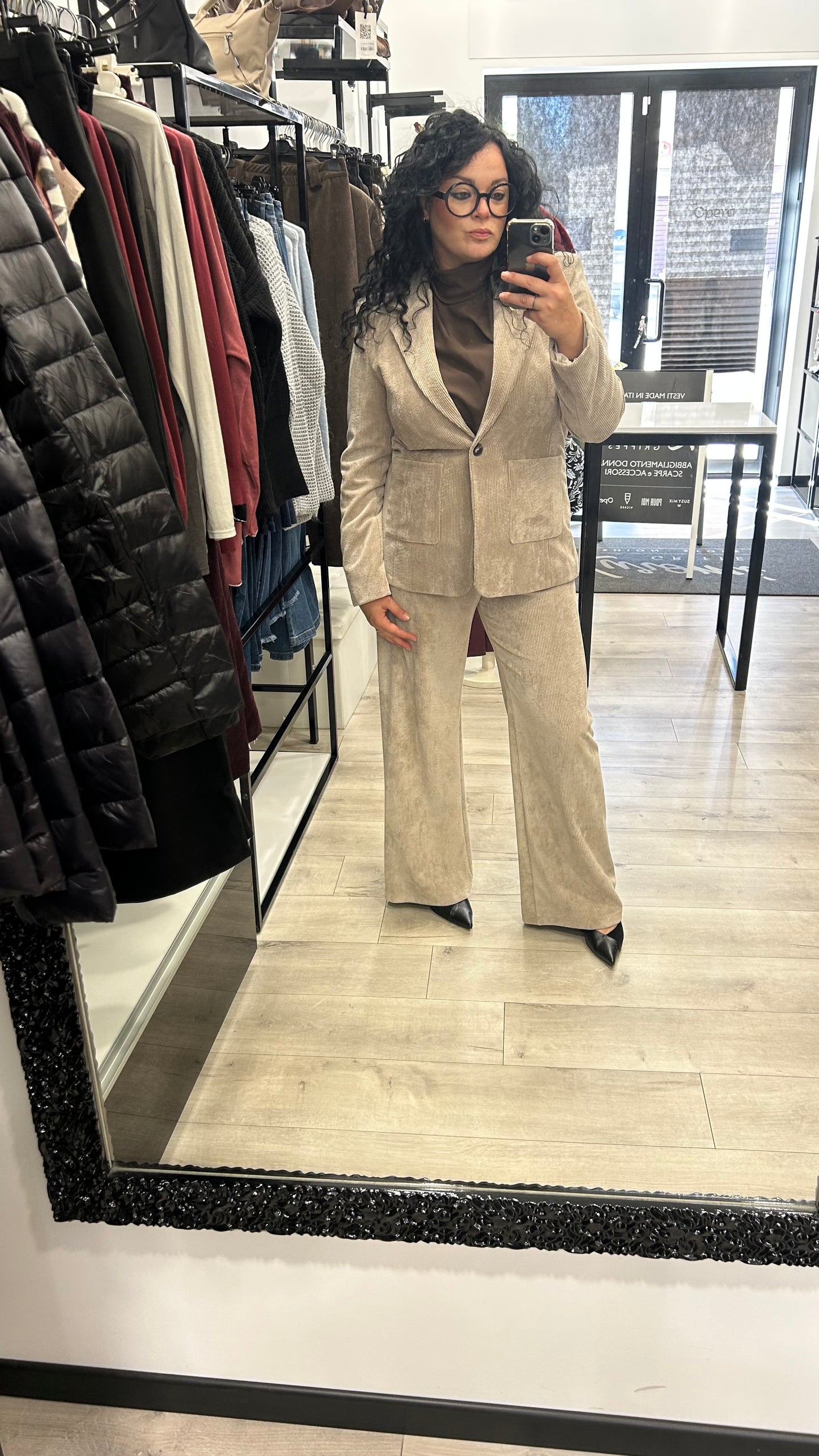 GIACCA IN VELLUTO MILLERIGHE CORDA