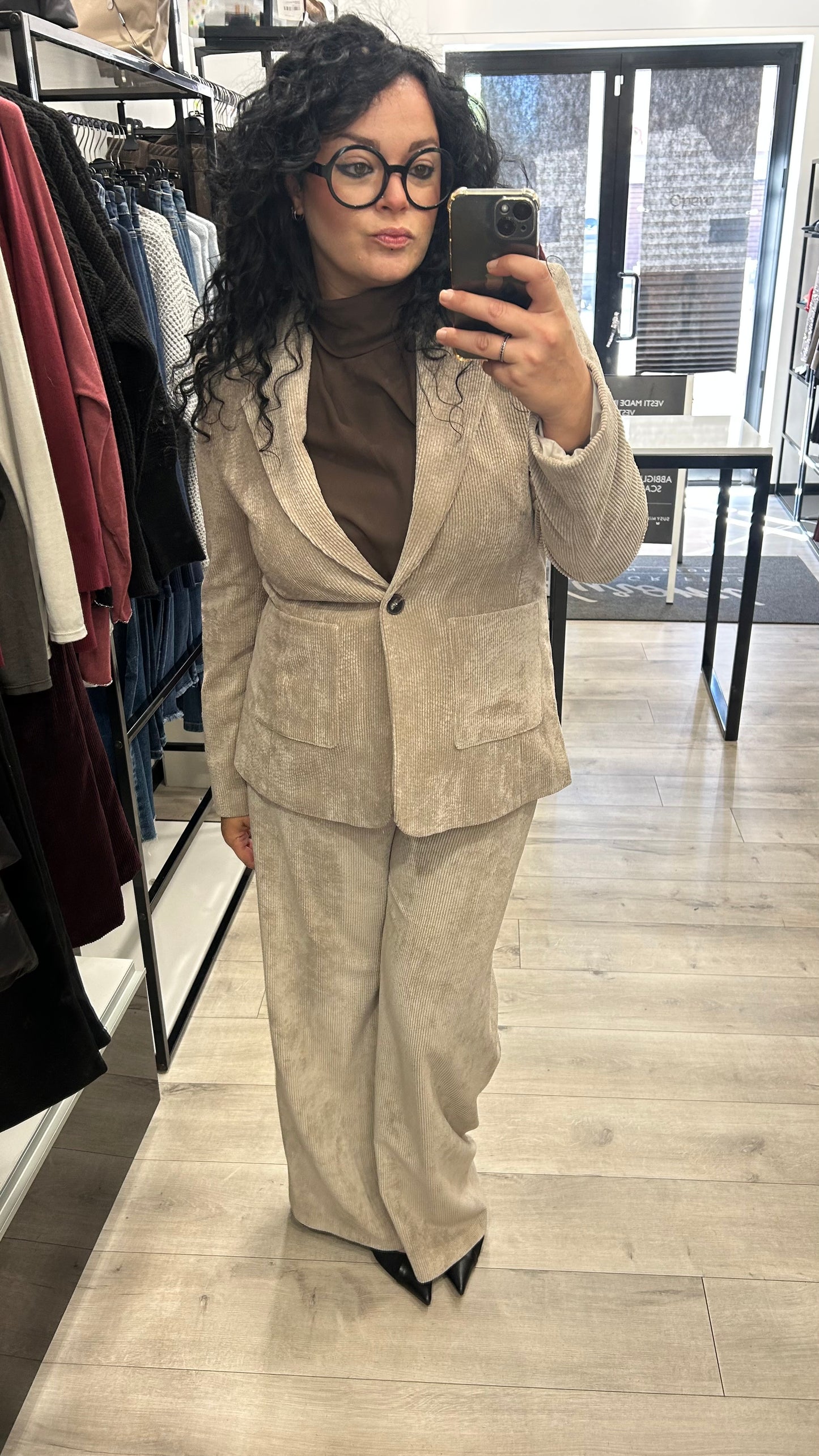 GIACCA IN VELLUTO MILLERIGHE CORDA